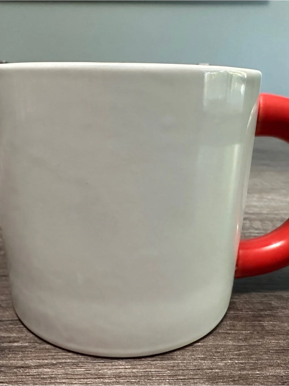 Target White Ceramic Mug with Red Handle - Home Dining